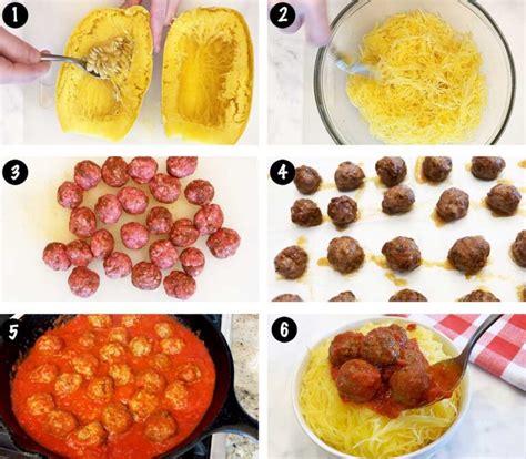 Spaghetti Squash And Meatballs Healthy Recipes Blog