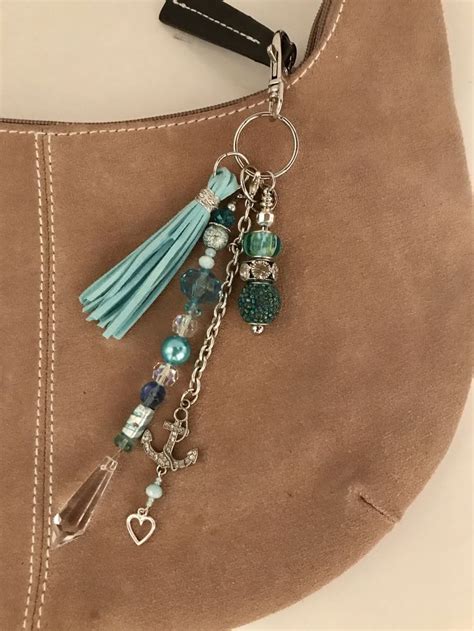 Keyring Boho Keychain Beaded Keychains Handbag Charms