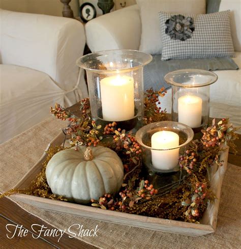 Give your home — indoor and out — a festive. The Fancy Shack: ~Touches of Autumn~ | Fall centerpiece ...