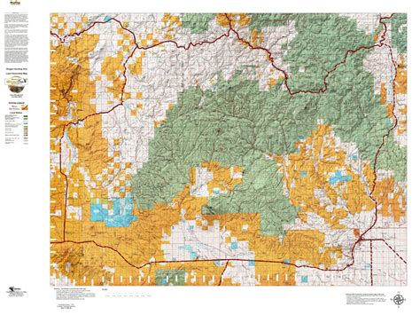 Oregon Hunting Unit 72 Silvies Land Ownership Map Map By Huntdata Llc