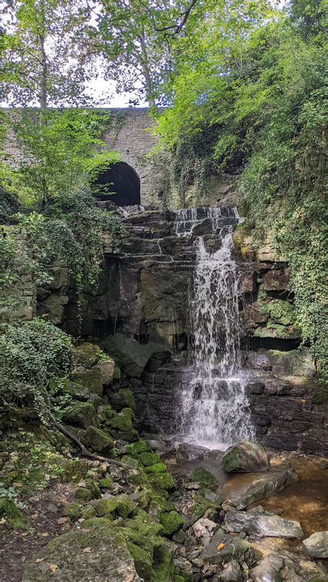 A Hidden Gem Old Mill Falls Behind White Rose Candles Shop In Wensley