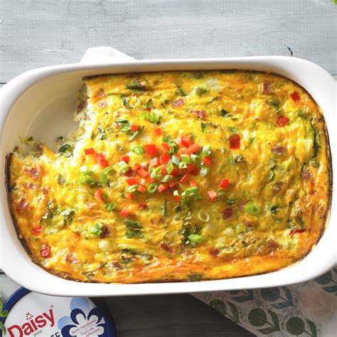 Hearty Baked Omelette Daisy Brand Sour Cream Cottage Cheese