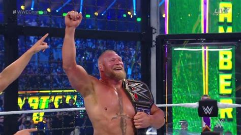 Wwe Elimination Chamber 2022 Brock Lesnar Wins Wwe Title Roman Reigns