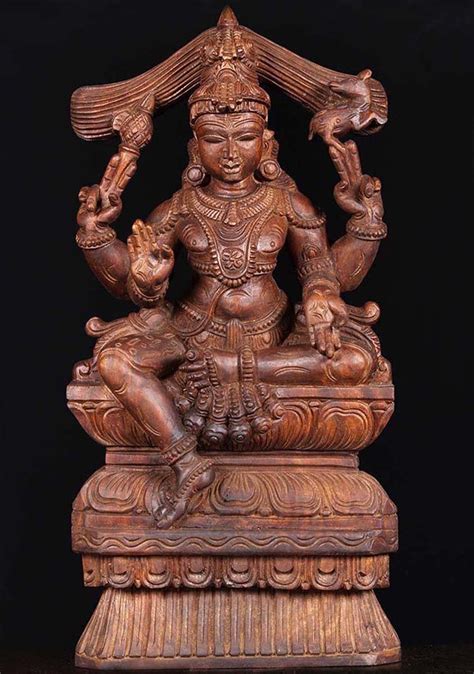 Sold Wooden Seated Shiva Statue 24 76w1p Hindu Gods And Buddha Statues