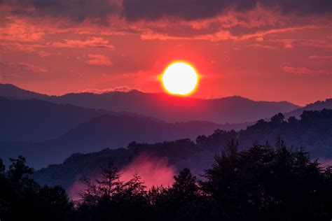 Sunset Over Nc Mountains Indexphpmi2andpt