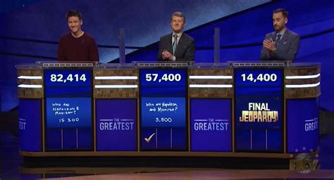 Game Recap Jeopardy Greatest Of All Time Match 2 Wednesday