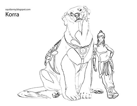 41 of the things that make avatar: Avatar Legend of Korra Coloring pages - Squid Army ...