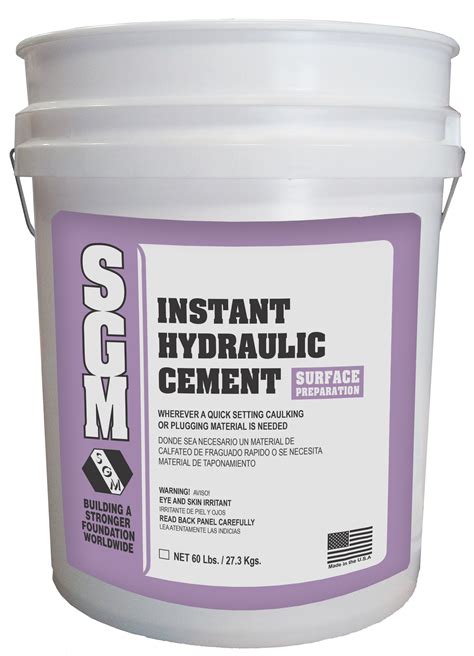 Instant Hydraulic Cement | SGM, Inc.