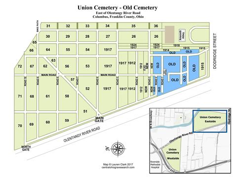Union Cemetery Section 1 Map