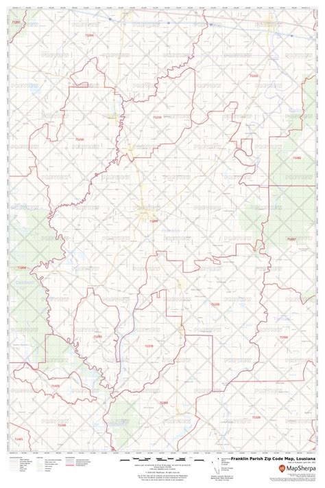 Franklin Parish Zip Code Map Louisiana Franklin Parish County Zip Codes