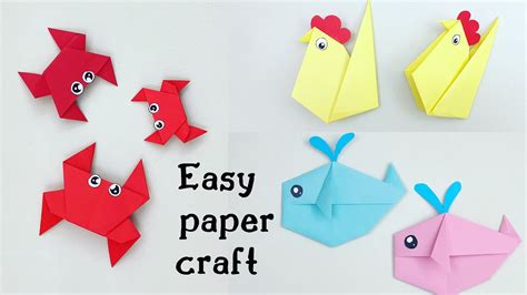 Paper Craft For Kids Easy Fan Origami Preschool Craft