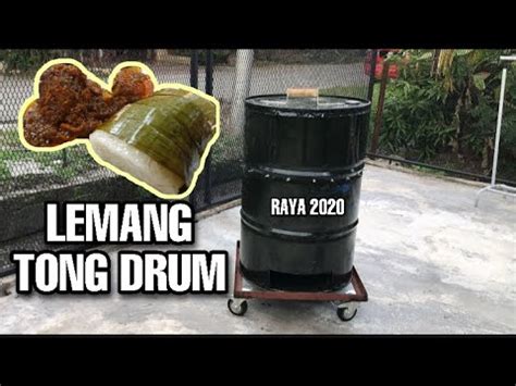 #raya2020 #lemang #lemangtongdrum #tongdrum #eidmubarakjom tengok proses membuat tempat bakar lemang dari tong drum! Bakar Lemang Guna Tong Drum Diy! Raya 2020 - YouTube