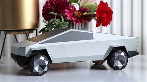 Diy Paper Tesla Cybertruck Paper Car Model Youtube