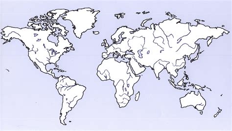 Karta Svijeta Kontinenti Karta