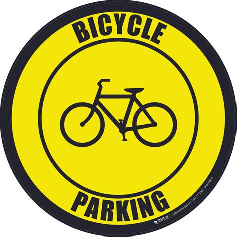 Bicycle Parking Floor Sign Creative Safety Supply