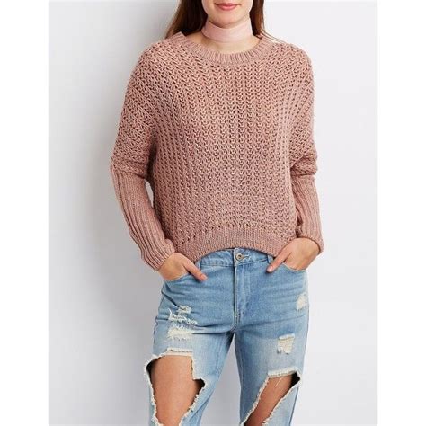 Charlotte Russe Chunky Knit Oversized Sweater 20 Liked On Polyvore