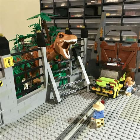 Jurassic Park Diorama That Ive Built For My Little Brother Lego
