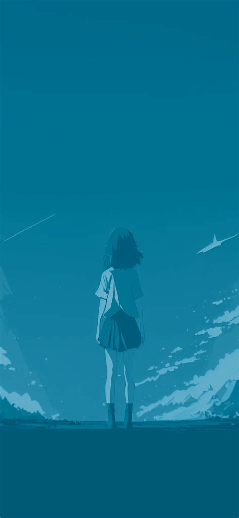 Girl And Sky Anime Aesthetic Wallpapers Aesthetic Anime Walls