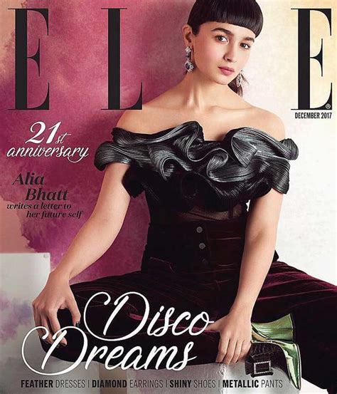 Alia Bhatt On Elle India December 2017 Cover Alia Bhatt Magazine