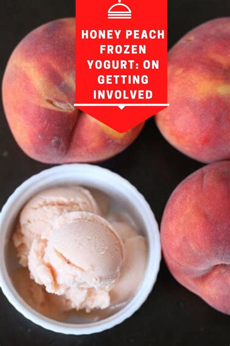 Honey Peach Frozen Yogurt