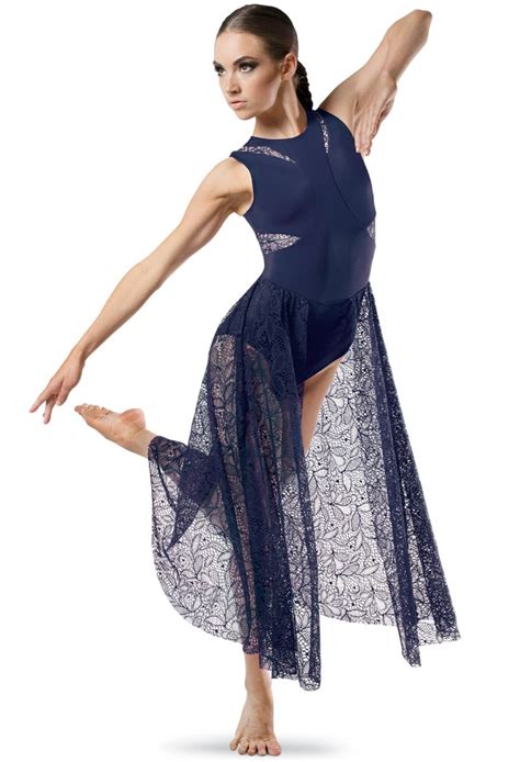 Skirted Leotard With Long Lace Skirt Suite 109