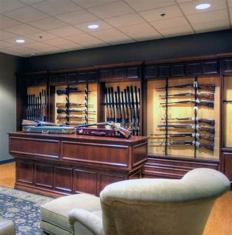 Explore traditional cabinetry to modern shelving security. Top 100 Best Gun Room Designs - Armories You'll Want To ...