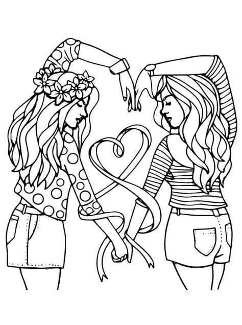 4 Best Friends Coloring Pages Coloring Pages