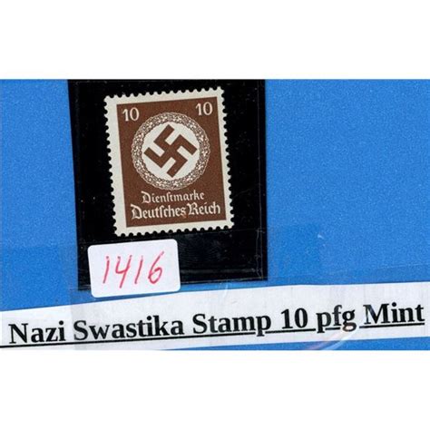 Nazi Swastika Stamp 10 Pfg Mint Schmalz Auctions