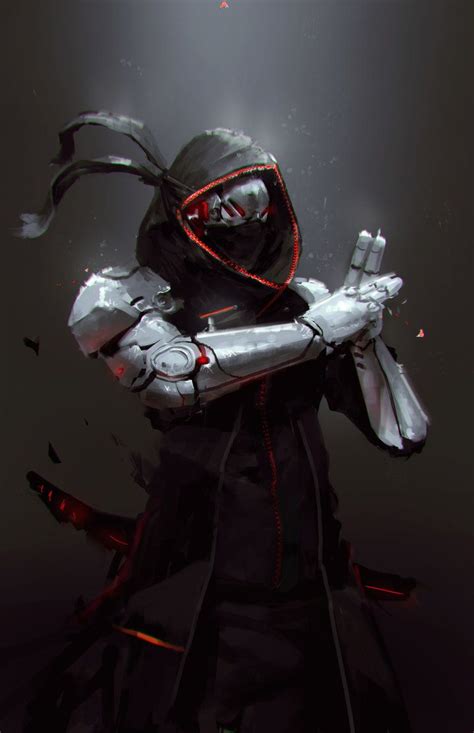 Robot Ninja By Jeffchendesigns On Deviantart Cyberpunk Art Concept
