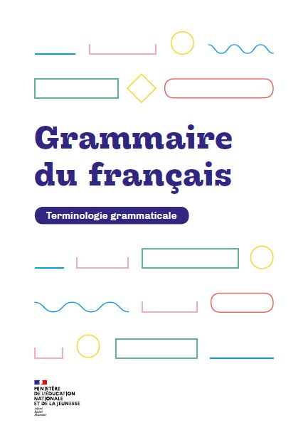 Grammaire Du Français En 2020 Grammaire La Grammaire Éducation