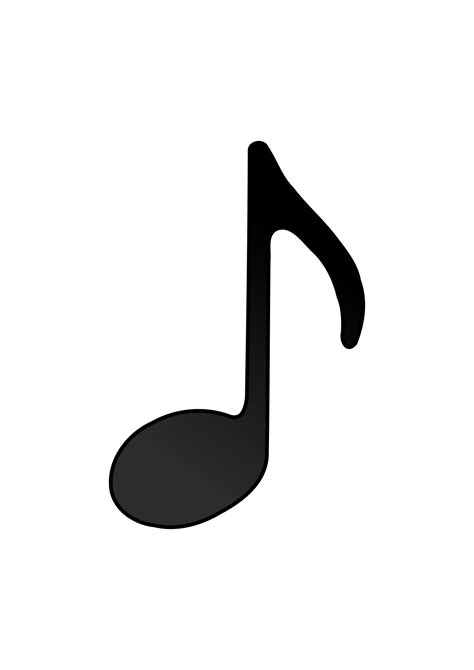 Clipart Eighth Note Stem Facing Up