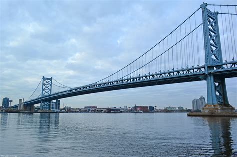 Ben Franklin Bridge Connecting Camden Nj With Philadelphia Pa