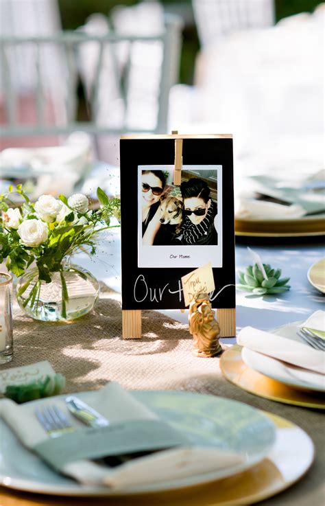 Personalized Polaroid Picture Table Names Picture Table Wedding