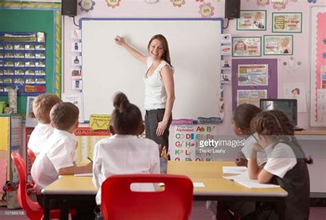 Teacher Standing At A Whiteboard Teaching A Class Direct Instruction