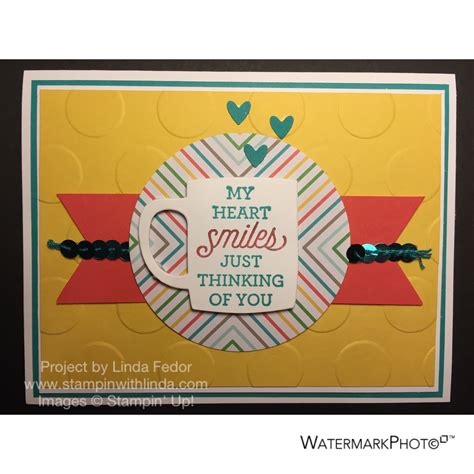 Just thought i'd let you know i've been thinking of you. My Heart Smiles Just Thinking of You Card Using Stampin ...