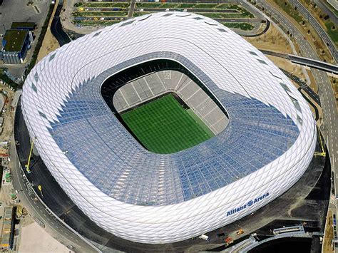 Allianz Arena High Tech Stadium With Stunning Architectural Styles