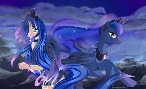 Luna And Luna By The0ne U Lost On Deviantart My Little Pony Pictures