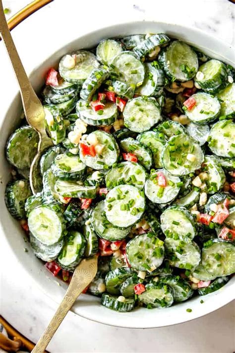 Here’s The Creamy Crunchy Cucumber Salad You Need To Make Tonight In 2020 Creamy Cucumber