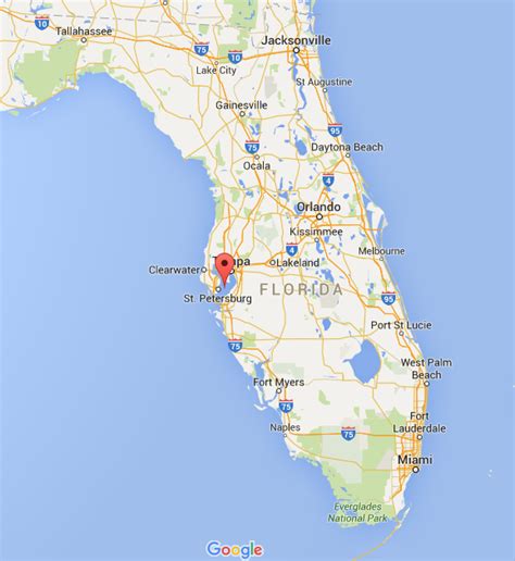 Tampa Bay Map Of Florida Map