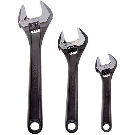 Bahco 8070/8071/8072 Adjustable Wrench Set | Zoro UK