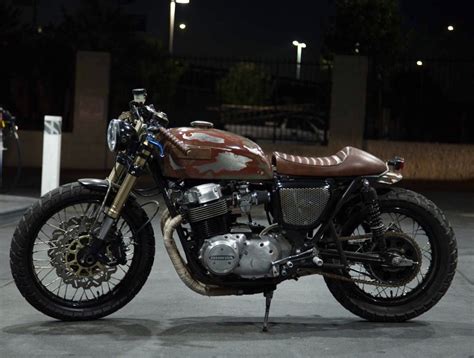 The 750 Cb750 Cafe Racer By Strapped Mfg Bikebound