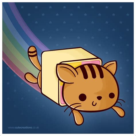 Nyan Cat Gatos Kawaii Dibujos