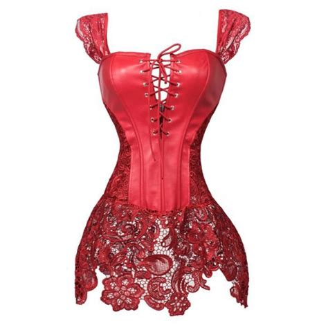 sayfut burlesque bustier guêpière sexy corset body shaper rouge 3860 rouge achat vente