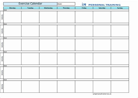 Weekly appointment calendar (word) or monthly and weekly planning calendar (word) student calendar (excel) a subscription to make the most of your time. 9 Workout Schedule Template Excel - Excel Templates ...