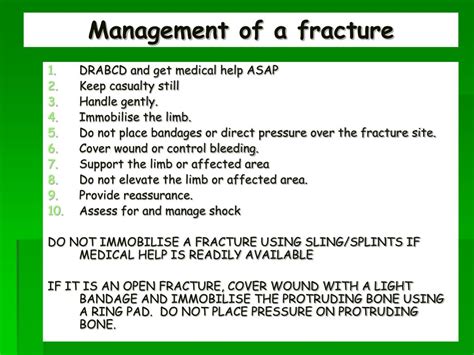 Management Of Fracture