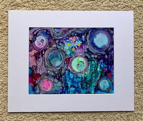 Alcohol Ink With Circles Alcohol Ink Alcohol Ink Art Mosaic Art