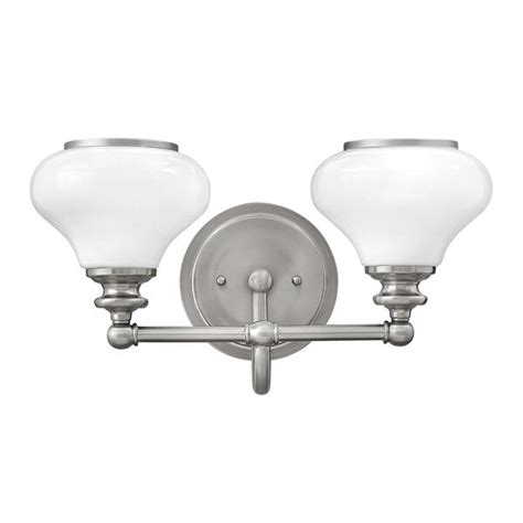 Hinkley Ainsley Brushed Nickel Two Light Bath Sconce 56552bn Bellacor