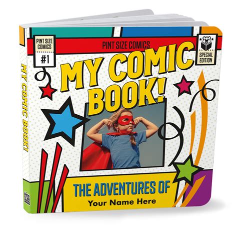 Personalized My Comic Board Book Create A Superhero Book