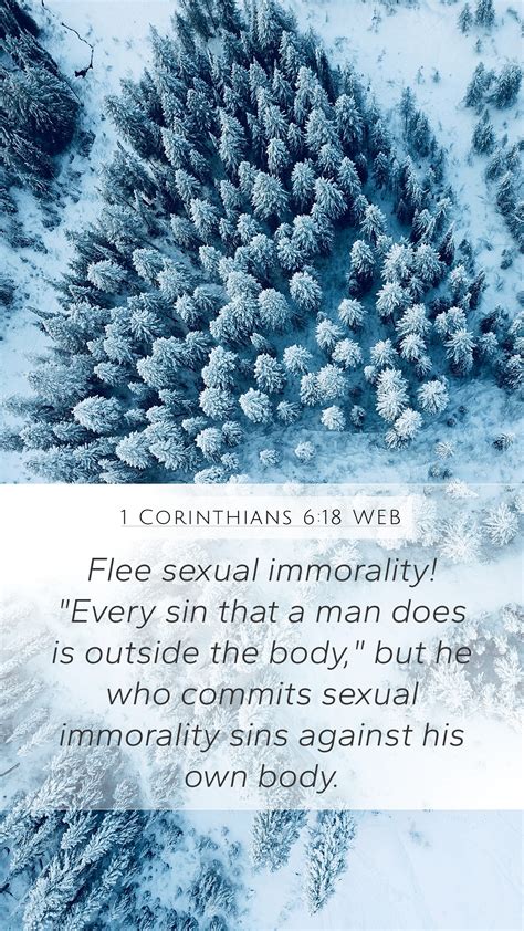 1 Corinthians 618 Web Mobile Phone Wallpaper Flee Sexual Immorality