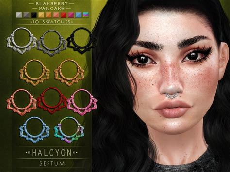 Pearl Septum By Blahberry Pancake For The Sims 4 Spring4sims Sims 4